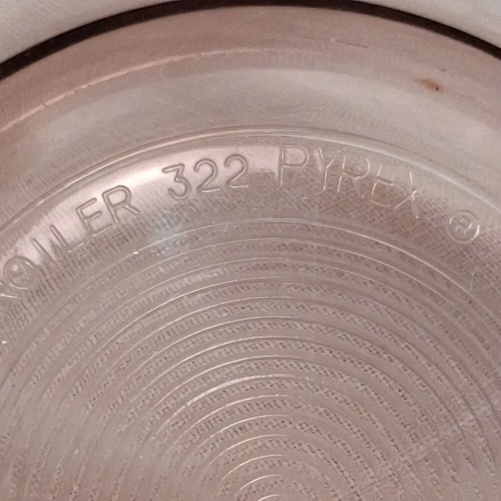 2 Vintage Pyrex Visions Cranberry Nesting Mixing Bowls #322 & #325 1L & 2.5L